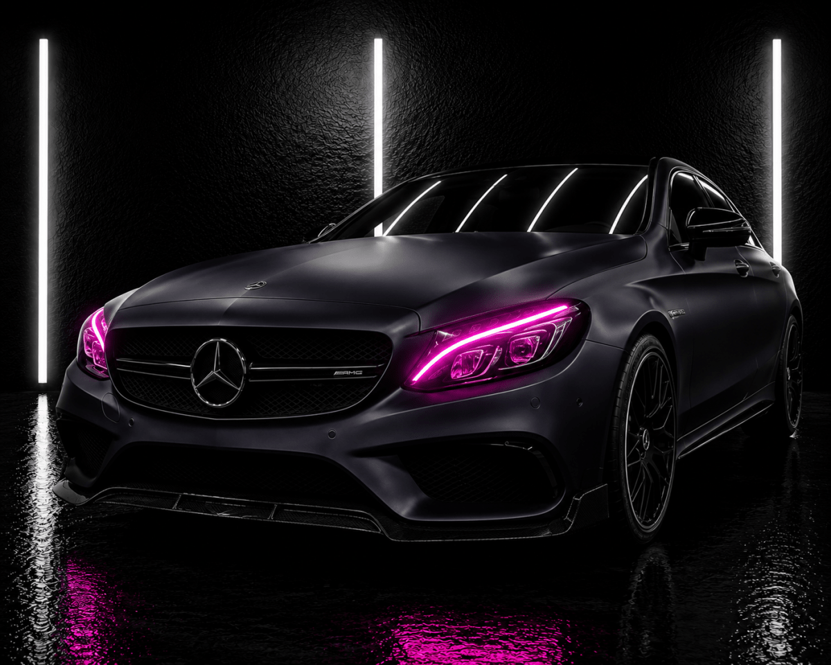 NightLine RGB DRL Boards — Mercedes C-Class W205/S205/A205 & AMG C63 (2014–2019) - NightLine