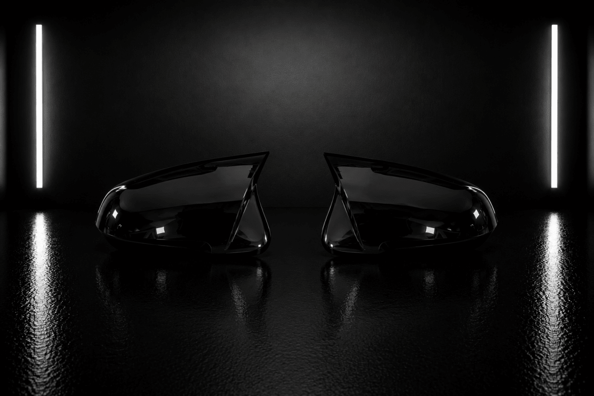 BMW M-Style Mirror Caps – Gloss Black (F40 F44 F45 F46 F48 G29) 2019+ - NightLine