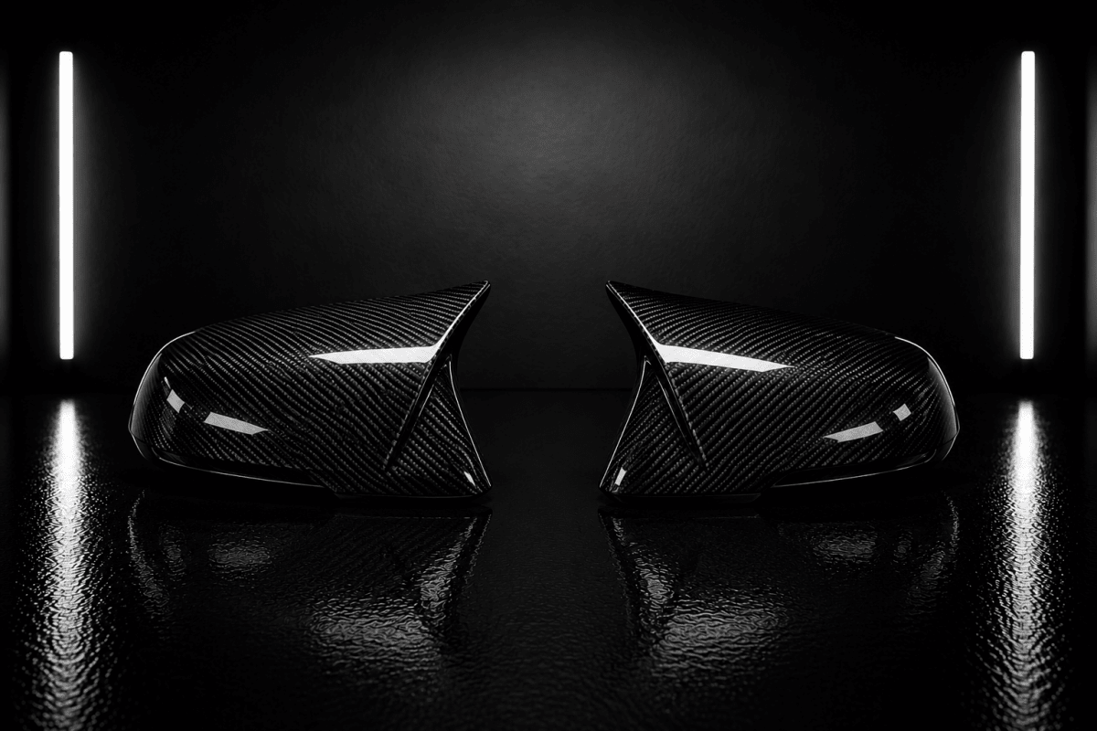 BMW M-Style Mirror Caps – Carbon Fibre (F40 F44 F45 F46 F48 G29) - NightLine