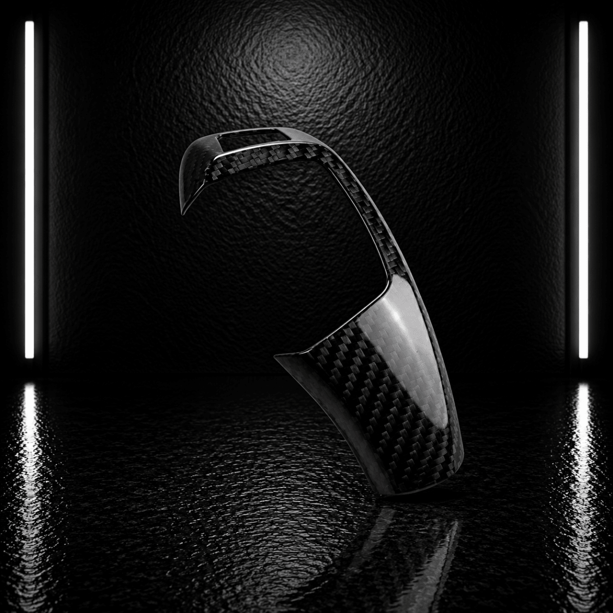 Carbon Fibre Gear Selector Trim — BMW 1/2/3/4 Series F Chassis - NightLine