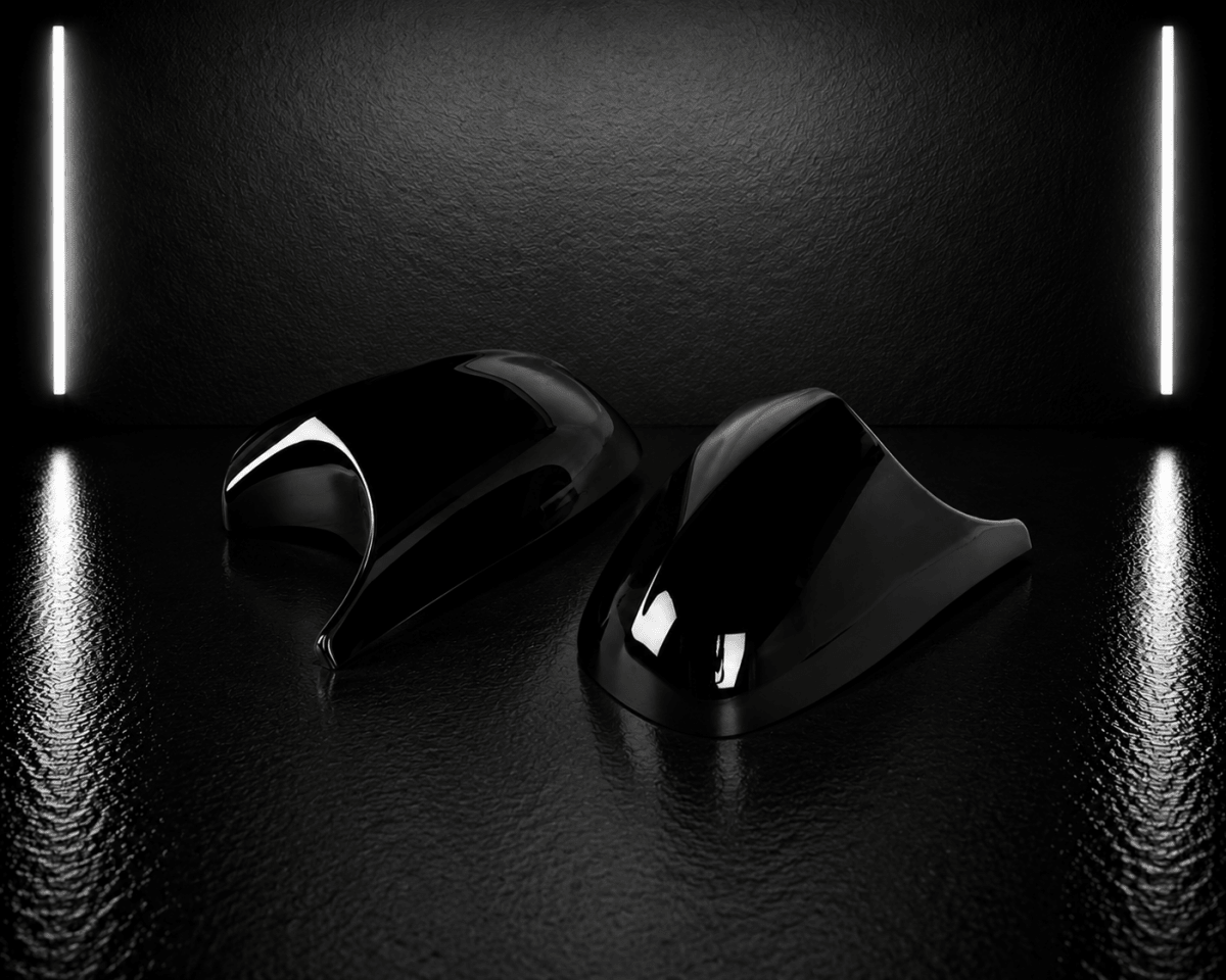 BMW M-Style Mirror Covers — Gloss Black E81/E82/E87/E88 (2004–2013) - NightLine