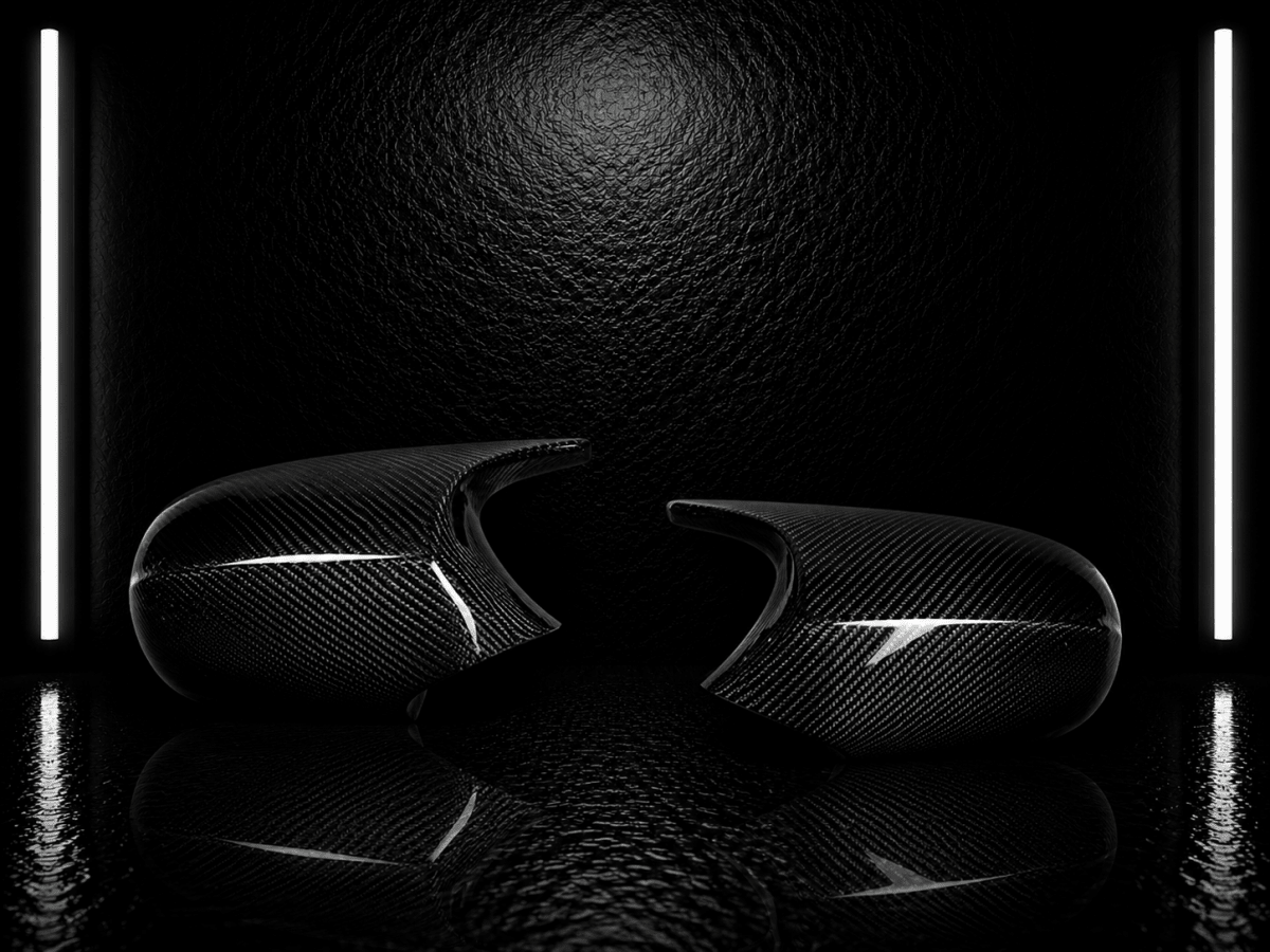 NightLine Carbon Fibre M-Style Mirror Covers — BMW 3 Series E90/E91/E92/E93 Pre-LCI & LCI (2005–2013) - NightLine
