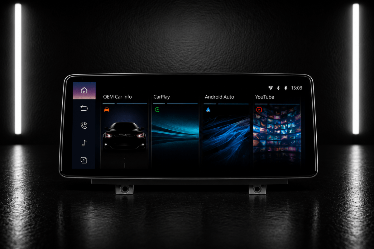 NIGHTLINE WIRELESS APPLE CARPLAY & ANDROID AUTO — BMW 1 SERIES E81/E82/E87/E88 - NightLine
