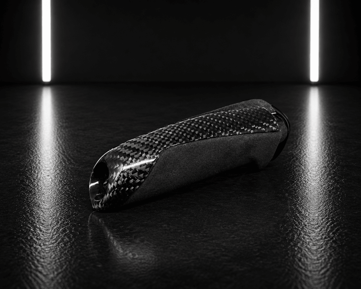 Carbon Fibre & Alcantara Handbrake Grip Cover – BMW E/F Series - NightLine