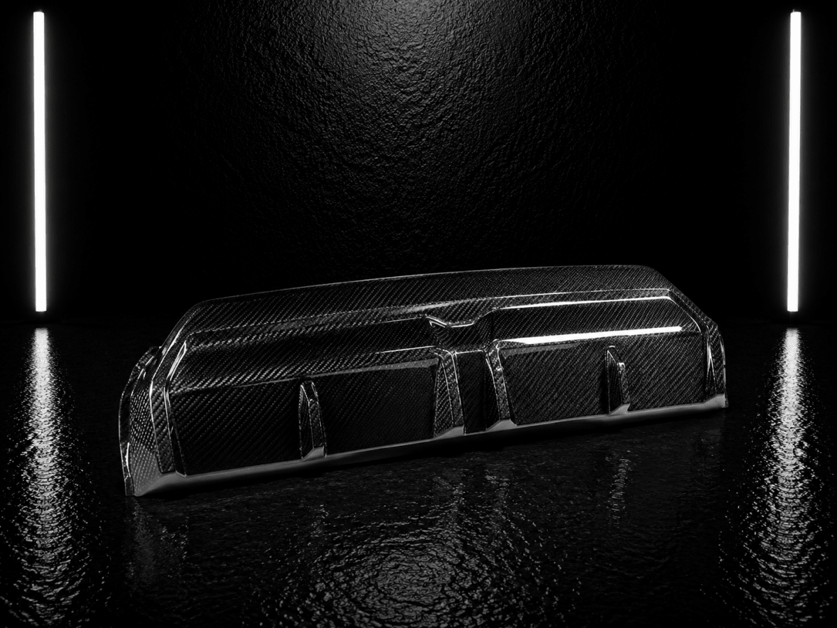 NightLine Dry Carbon Rear Bumper Diffuser — BMW 2 Series G42 M-Sport (2022+) - NightLine