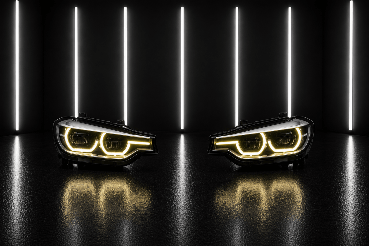 CSL Style Yellow Angel Eye DRL Module Set — BMW 3 Series F30/F31/F35 (2011–2015) - NightLine