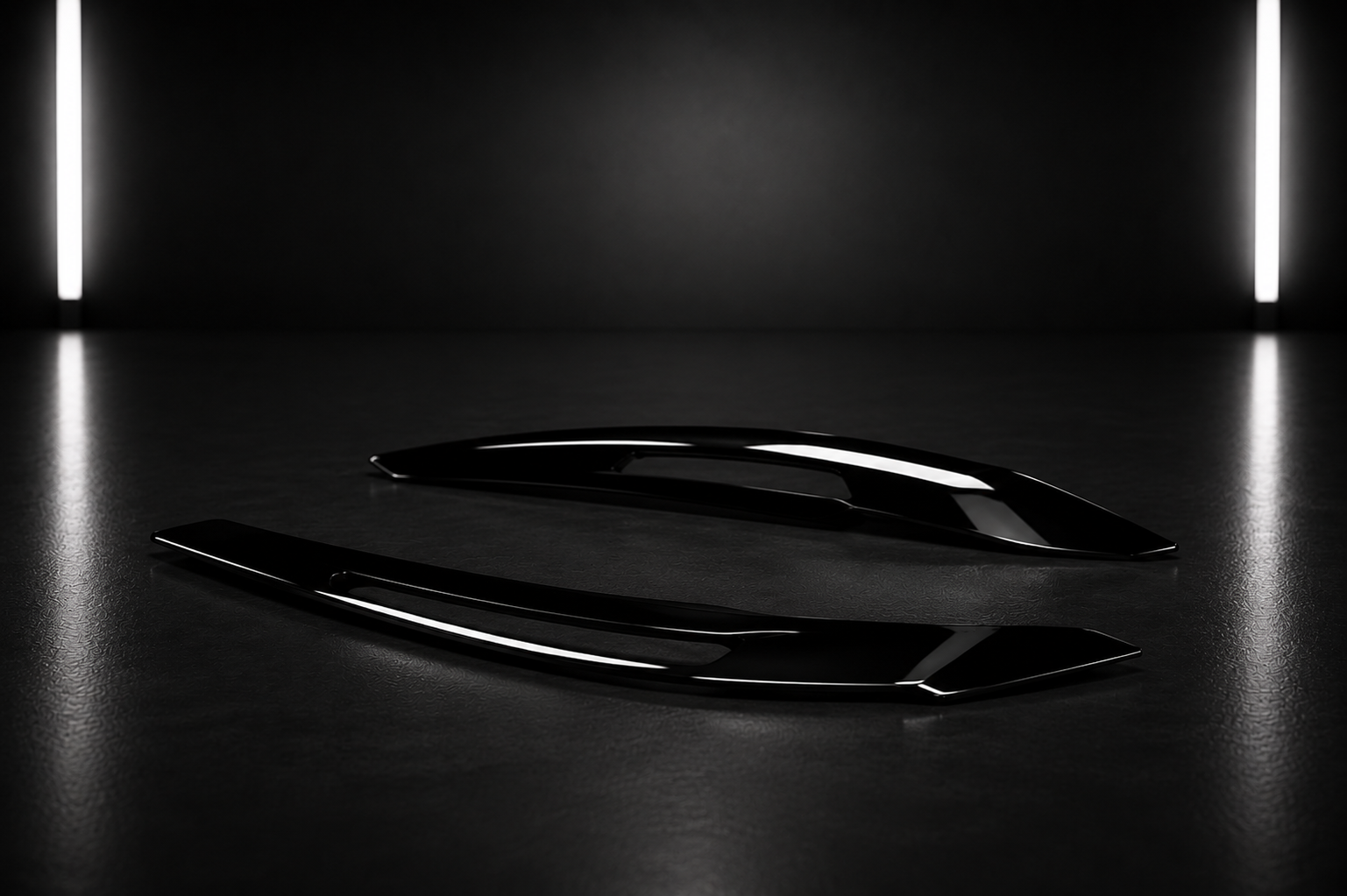 Gloss Black Headlight Eyebrows — BMW 1 Series F20/F21 Pre-LCI Xenon (2011–2015)
