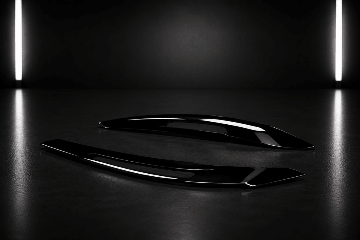 Gloss Black Headlight Eyebrows — BMW 1 Series F20/F21 Pre-LCI Xenon (2011–2015) - NightLine