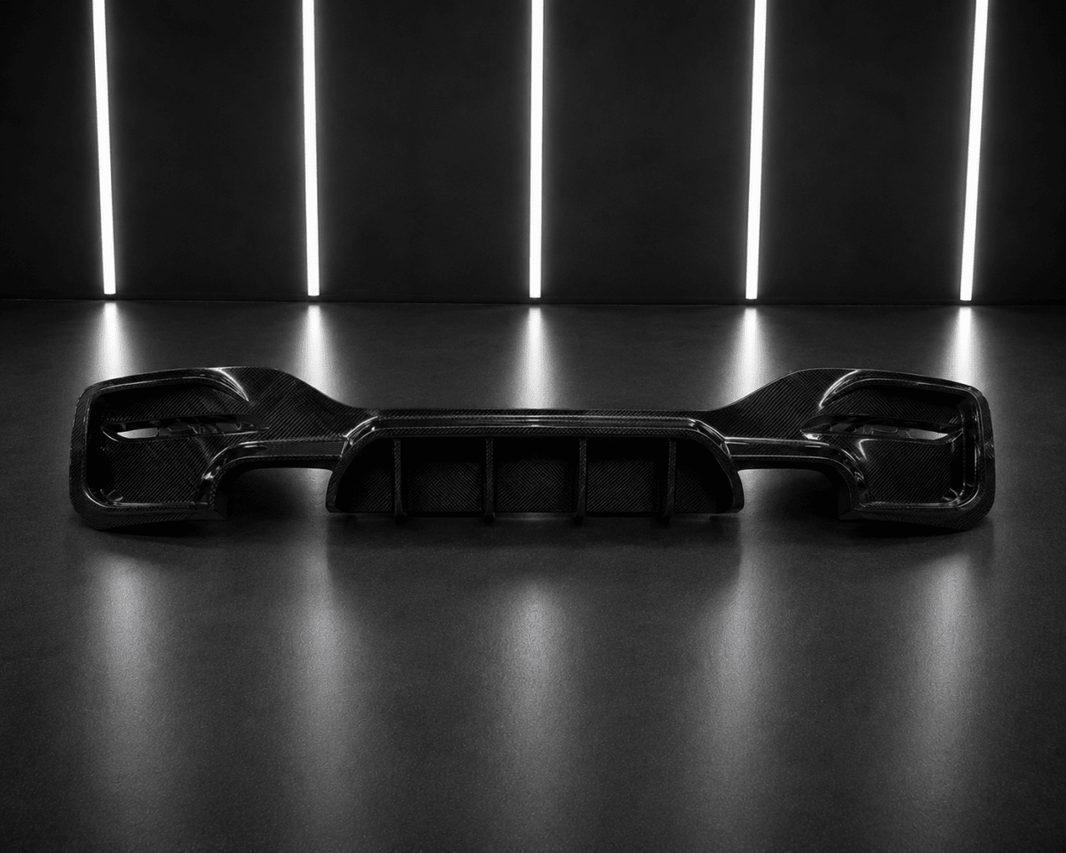 NightLine Carbon Fibre Rear Diffuser — BMW 1 Series F20/F21 LCI (2015–2019) - NightLine