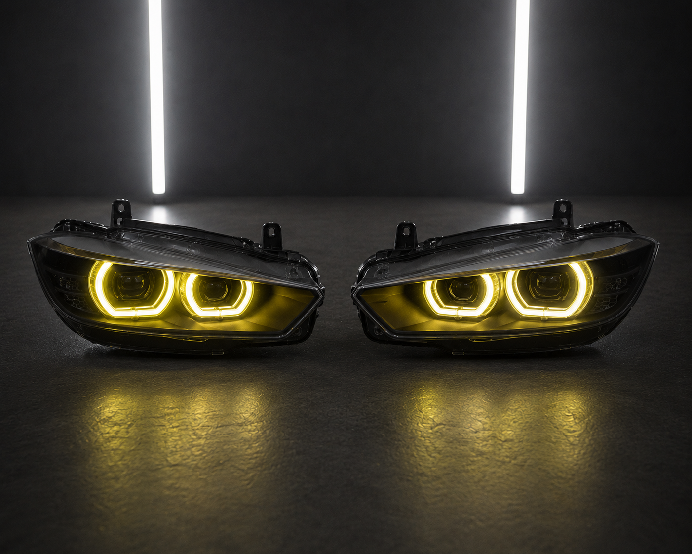 Yellow Angel Eyes DRL — BMW 1 Series F20/F21 LCI (2015–2019)