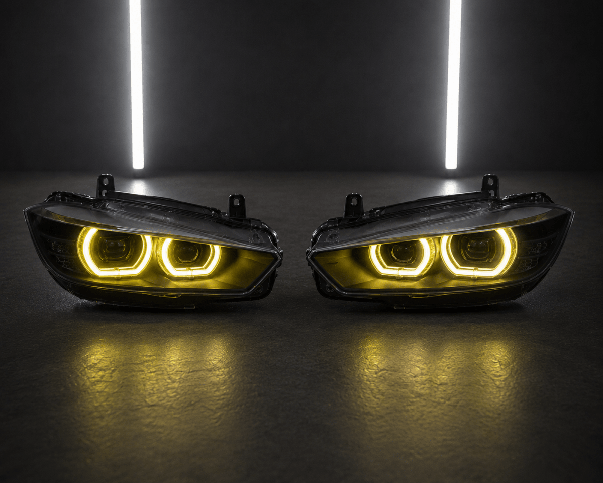 Yellow Angel Eyes DRL — BMW 1 Series F20/F21 LCI (2015–2019) - NightLine