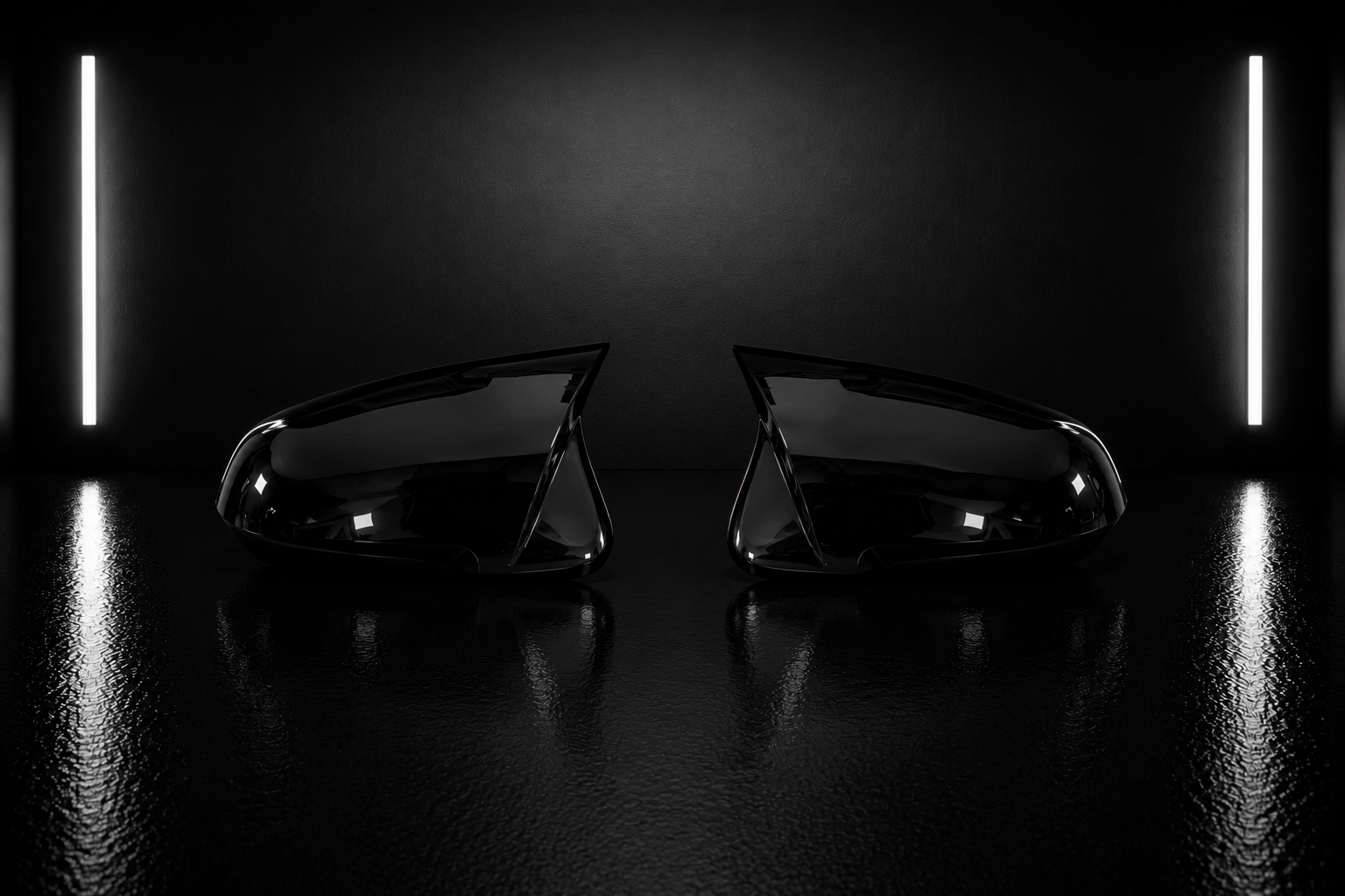 BMW M-Style Mirror Caps – Gloss Black (F40 F44 F45 F46 F48 G29) 2019+