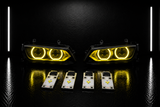 NightLine Yellow DRL Boards — BMW 6 Series F06/F12/F13 Pre-Facelift (2011–2015)