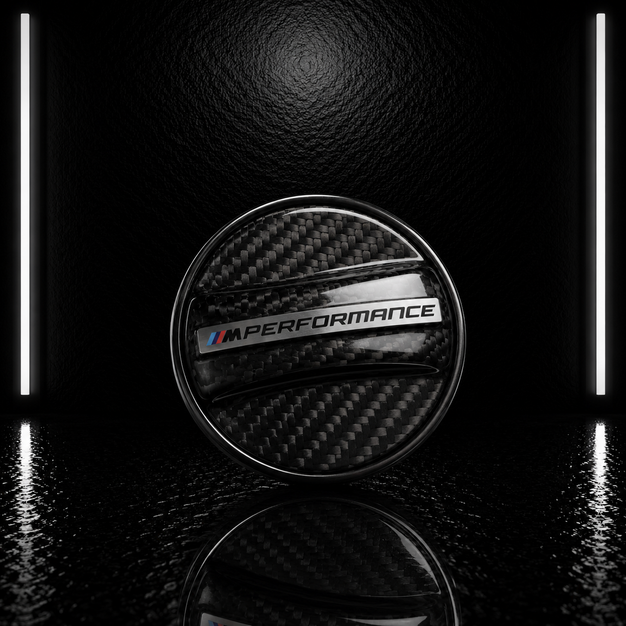NightLine Performance Dry Carbon Fuel Cap Cover — BMW