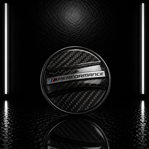 NightLine Performance Dry Carbon Fuel Cap Cover — BMW