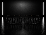Black Double Slat Kidney Grilles — BMW 3 Series E90/E91 Pre-LCI (2005–2008)