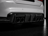 NightLine Dry Carbon Rear Bumper Diffuser — BMW M3/M4 G80/G82/G83