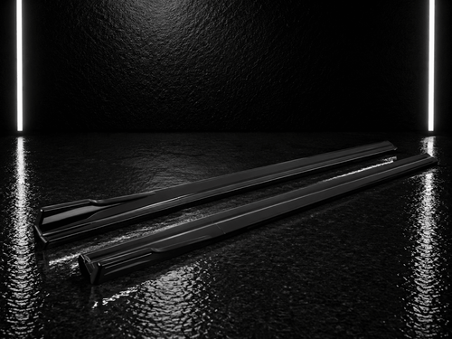 Gloss Black Side Skirts — BMW 1 Series F20/F21/E81/E82/E87/E88 (8pc)