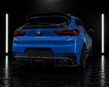 NightLine x EVO Carbon Fibre Rear Diffuser Lip — BMW X2 F39 M-Sport (2018–2022)