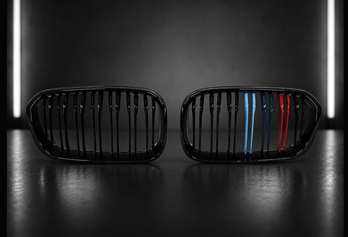 M Colour Stripe Kidney Grilles — BMW 1 Series F20/F21 (2015–2019)