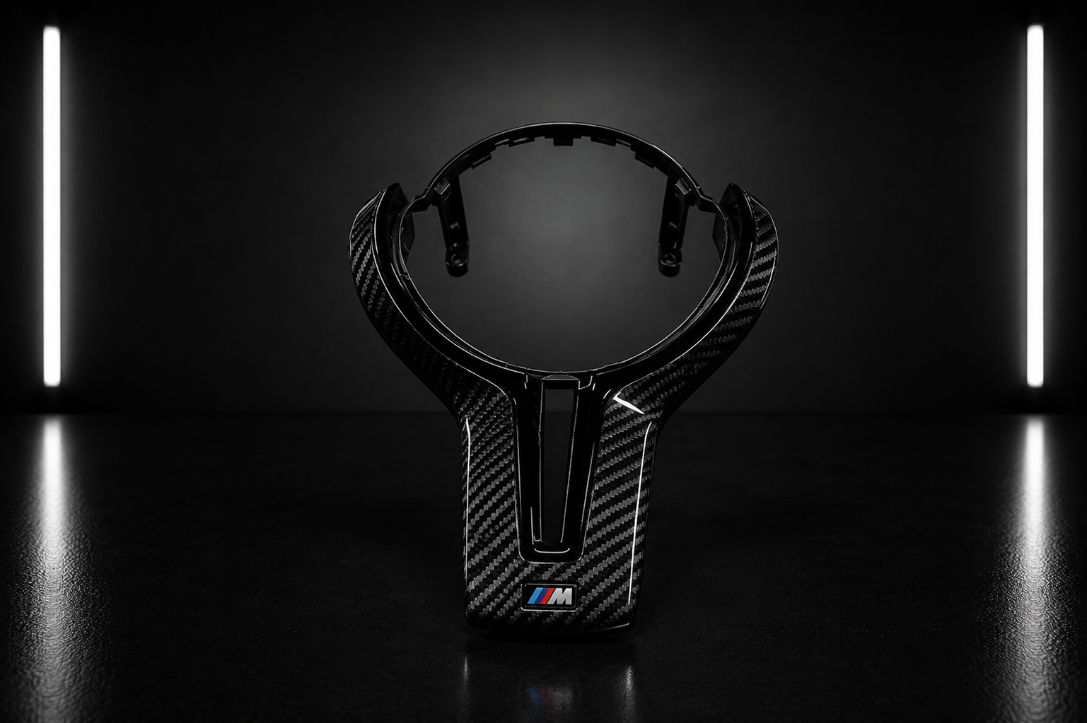 NightLine Carbon Fibre Steering Wheel Trim — Series I | BMW F Chassis M Sport