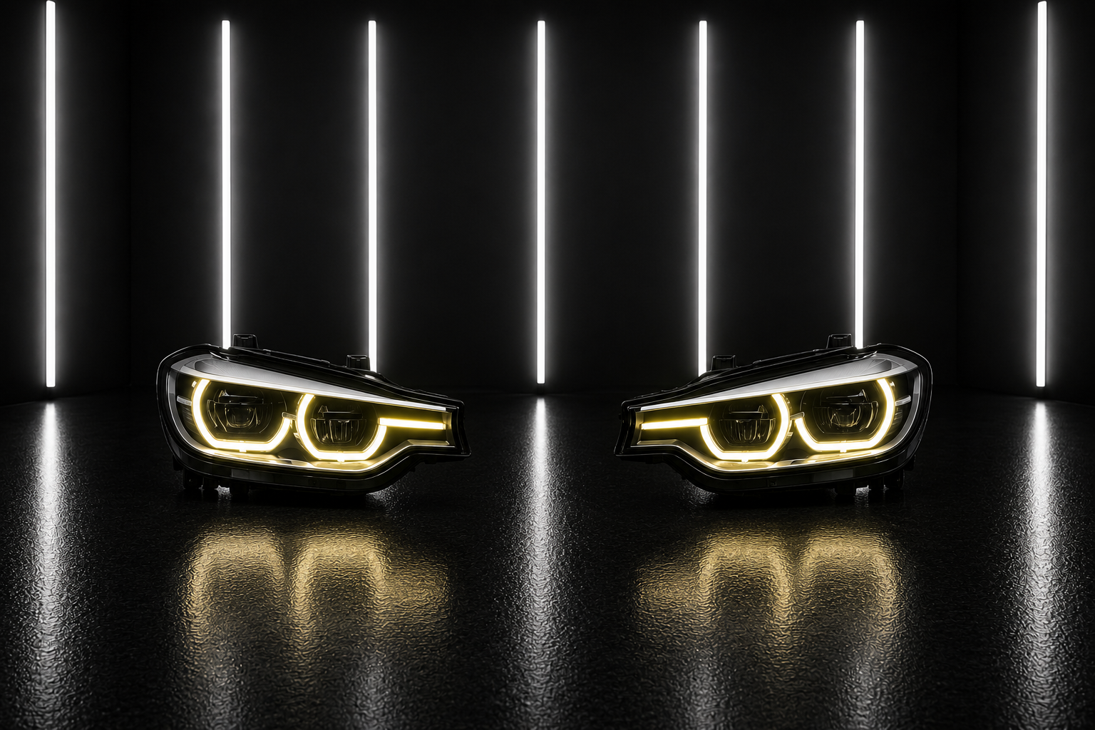 CSL Style Yellow Angel Eye DRL Module Set — BMW 3 Series F30/F31/F35 (2011–2015)