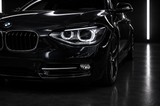 Gloss Black Headlight Eyebrows — BMW 1 Series F20/F21 Pre-LCI Xenon (2011–2015)