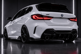 Gloss Black Rear Canard Splitter Set — BMW 1 Series F40 M Pack (2019–2024)