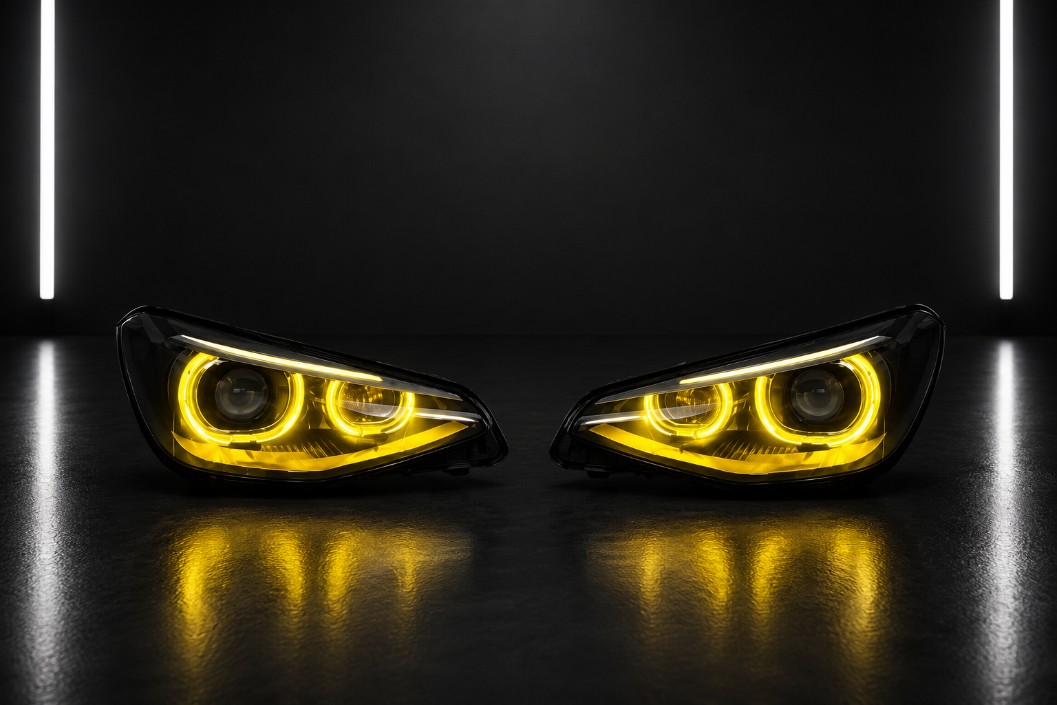 Yellow Angel Eyes DRL — BMW 1 Series F20 Pre-LCI