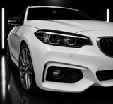 Gloss Black Headlight Eyebrows — BMW 2 Series F22/F23 (2014–2021)