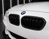 Carbon Fibre Double Slat Kidney Grilles — BMW 1 Series F20/F21 (2015–2019)