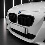 Gloss Black Double Slat Kidney Grilles — BMW 1 Series F20/F21 Pre-LCI (2011–2014)